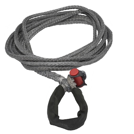 Lockjaw 7/16 in. x 25 ft. 7,400 lbs. WLL. LockJaw Synthetic Winch Line Extension w/Integrated Shackle 21-0438025